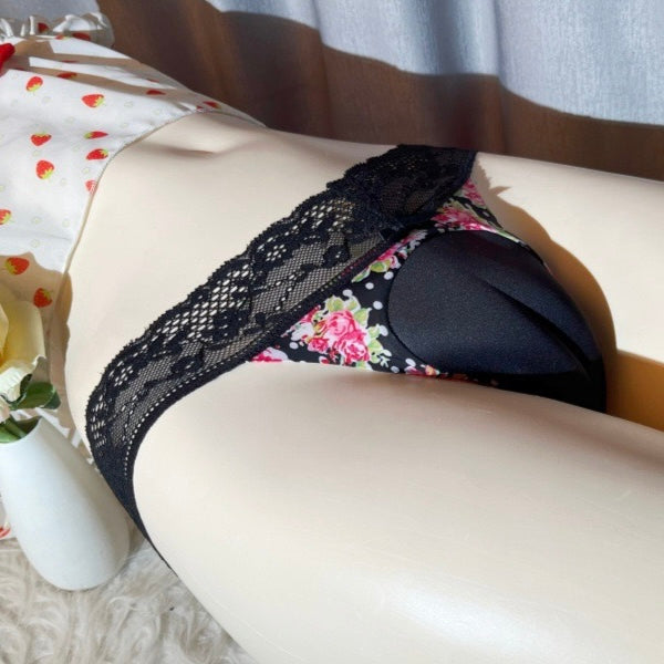 Femboy wear cute print hiding gaff panty thong femboy detail