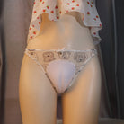 Femboy wear cute print hiding gaff panty thong