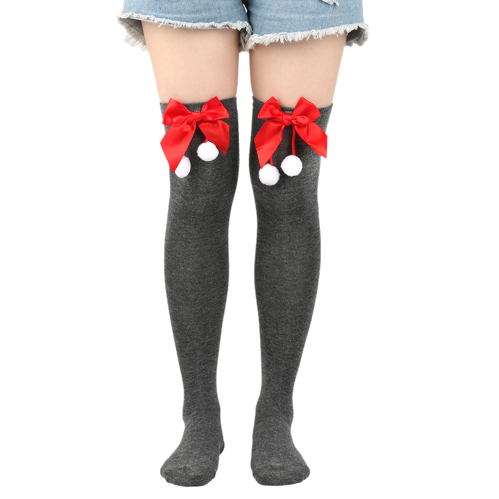 Femboy wear cute sexy femboy christmas thigh high socks with bow femboy fashion