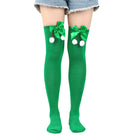 Femboy wear cute sweet femboy christmas thigh high socks with bow for femboy