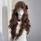 Femboy wear femboy chestnut brown body wave wig for femboy