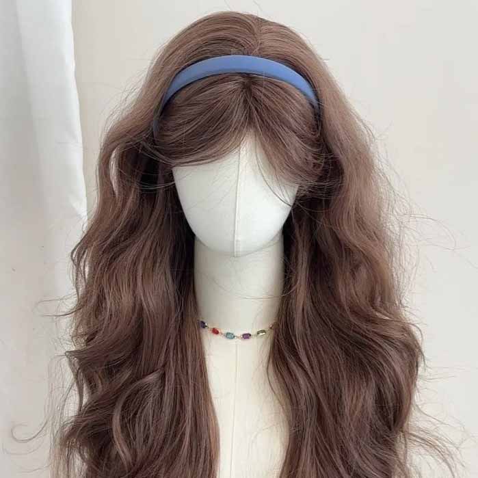 Femboy wear femboy chocolate brown body wave wig