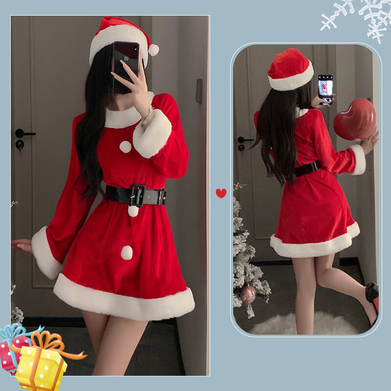 Femboy wear femboy christmas santa dress