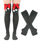 Femboy wear femboy christmas thigh highs and arm warmers set for femboy