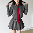 Femboy wear femboy long sleeve schoolgirl dress