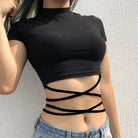 Femboy wear femboy sexy cross crop top femboy fashion