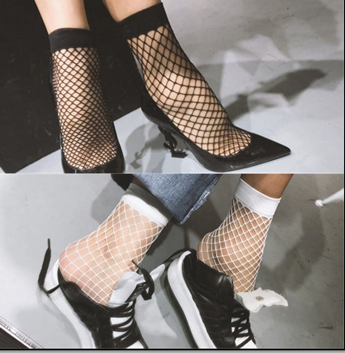 Femboy wear fishnet short socks set for femboy