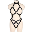 Femboy wear full body leather harness femboy fashion