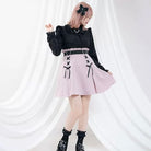 Femboy in Jirai Kei Lace Up Skirt