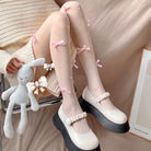 Femboy wear kawaii lolita bow pantyhose with pearl femboy fashion