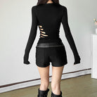 Femboy wear mock neck long sleeve top femboy fashion