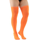 Femboy wear orange femboy plus size thigh high socks