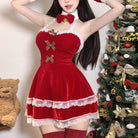 Femboy wear plus size sexy christmas dress