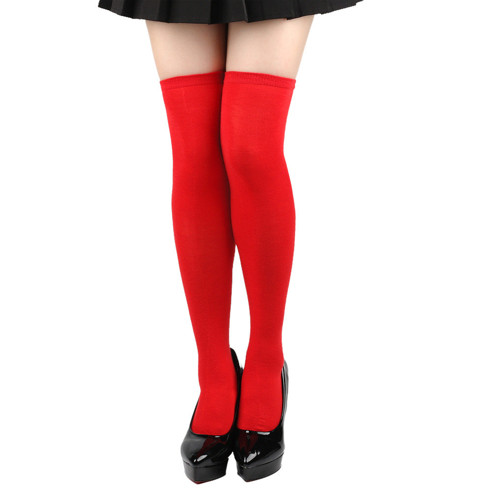 Femboy wear red femboy christmas thigh high socks