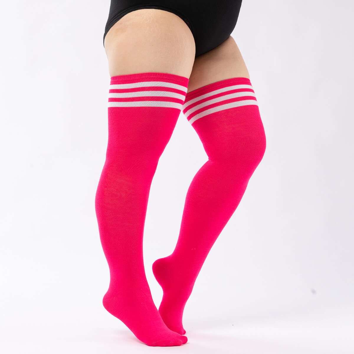 Femboy wear rose femboy plus size thigh high socks for femboy