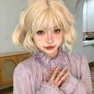 Femboy wear sexy 613 blonde loose wave bob wig for femboy