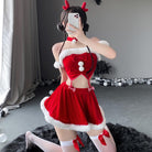 Femboy wear sexy backless christmas lingerie dress femboy fashion