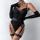 Femboy wear sexy bodysuit lingerie with gloves set femboy fashion