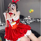 Femboy wear sexy bunny backless christmas dress for femboy