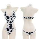 Femboy wear sexy cow print bodysuit lingerie femboy fashion