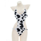 Femboy wear sexy cow print bodysuit lingerie for femboy