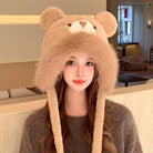 Femboy wear sexy cute furry bear hat for femboy