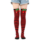 Femboy wear sexy femboy christmas thigh high socks with bow femboy fashion