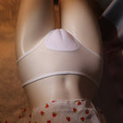 Femboy wear sexy open back hiding gaff panty detail