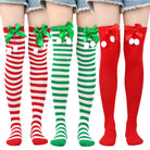 Femboy wear sexy sweet femboy christmas thigh high socks with