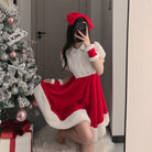 Femboy wear short sleeve christmas dress for femboy