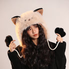 Femboy wear sweet cute furry hat with fox ears femboy fashion