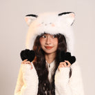 Femboy wear sweet cute furry hat with fox ears