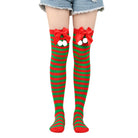 Femboy wear sweet femboy christmas thigh high socks with bow femboy fashion