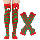 Femboy wear sweet femboy christmas thigh highs and arm warmers set for femboy