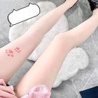 Femboy wear sweet kawaii cat paw print pantyhose for femboy