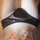 Femboy wear sweet lace back cut out hiding gaff panties detail