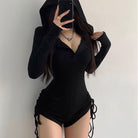 Femboy wear sweet long sleeve hooded romper femboy fashion