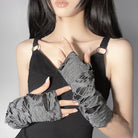 Gothic Fingerless Gloves - Femboy Fashion