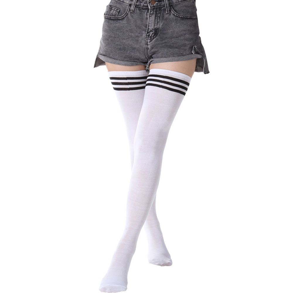 Femboy wear white extra long thigh high socks for femboy