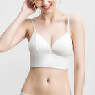 Femboy wear wireless plunge backless bra