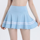 Femboy white blue stripes femboy mini skirt