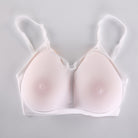 Femboy white silicone breast forms with bra femboy fashion