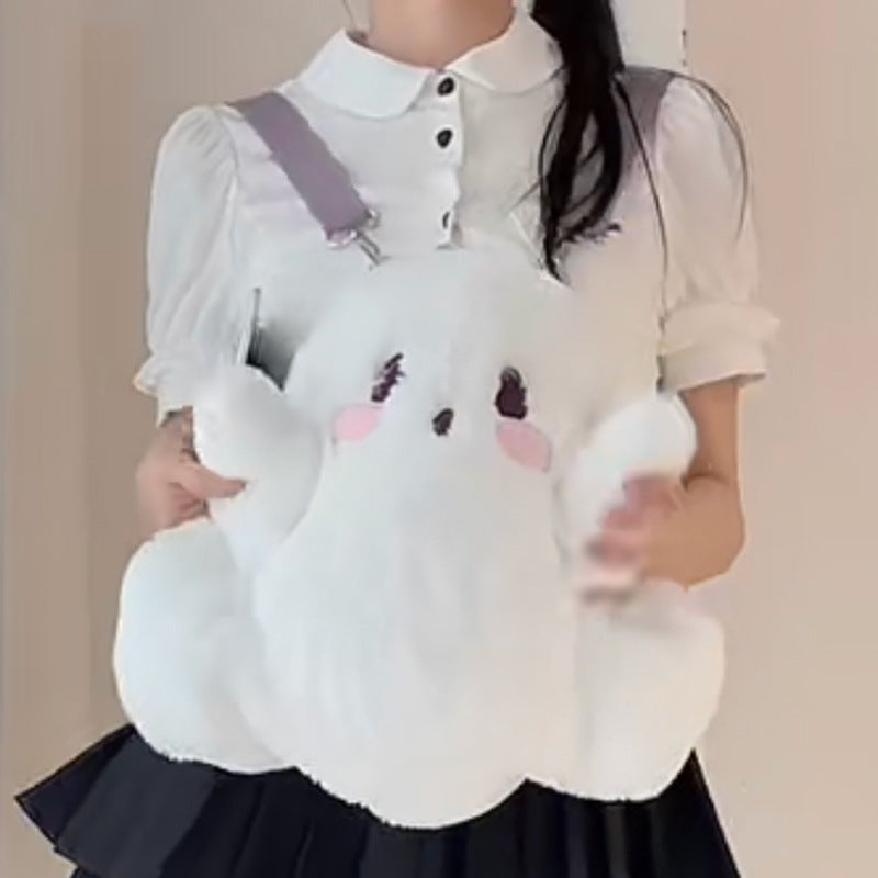 Cute White Ghost Femboy Backsack - Femboy Fashion