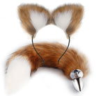 Fox Tail Butt Plug And Ears 2 Piece Set - Femboy Fashion