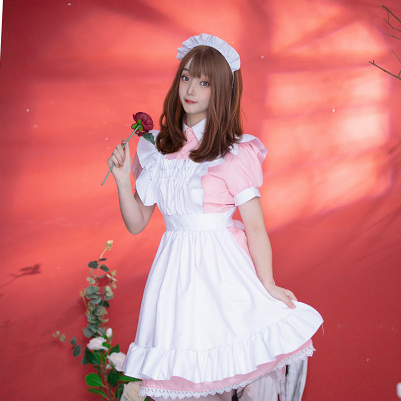 Pink Maid Dress Cosplay - Femboy Fashion