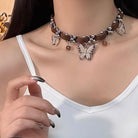 Brown Butterfly Choker - Femboy Fashionin