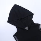 Gothic black sleeveless tank top material