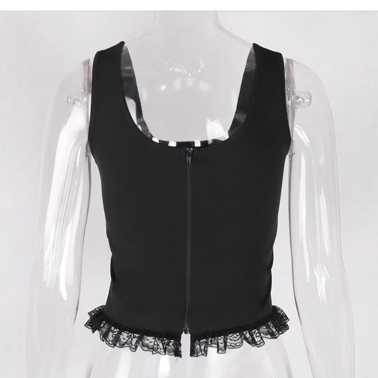 Gothic Corset Top Back - Femboy Fashion