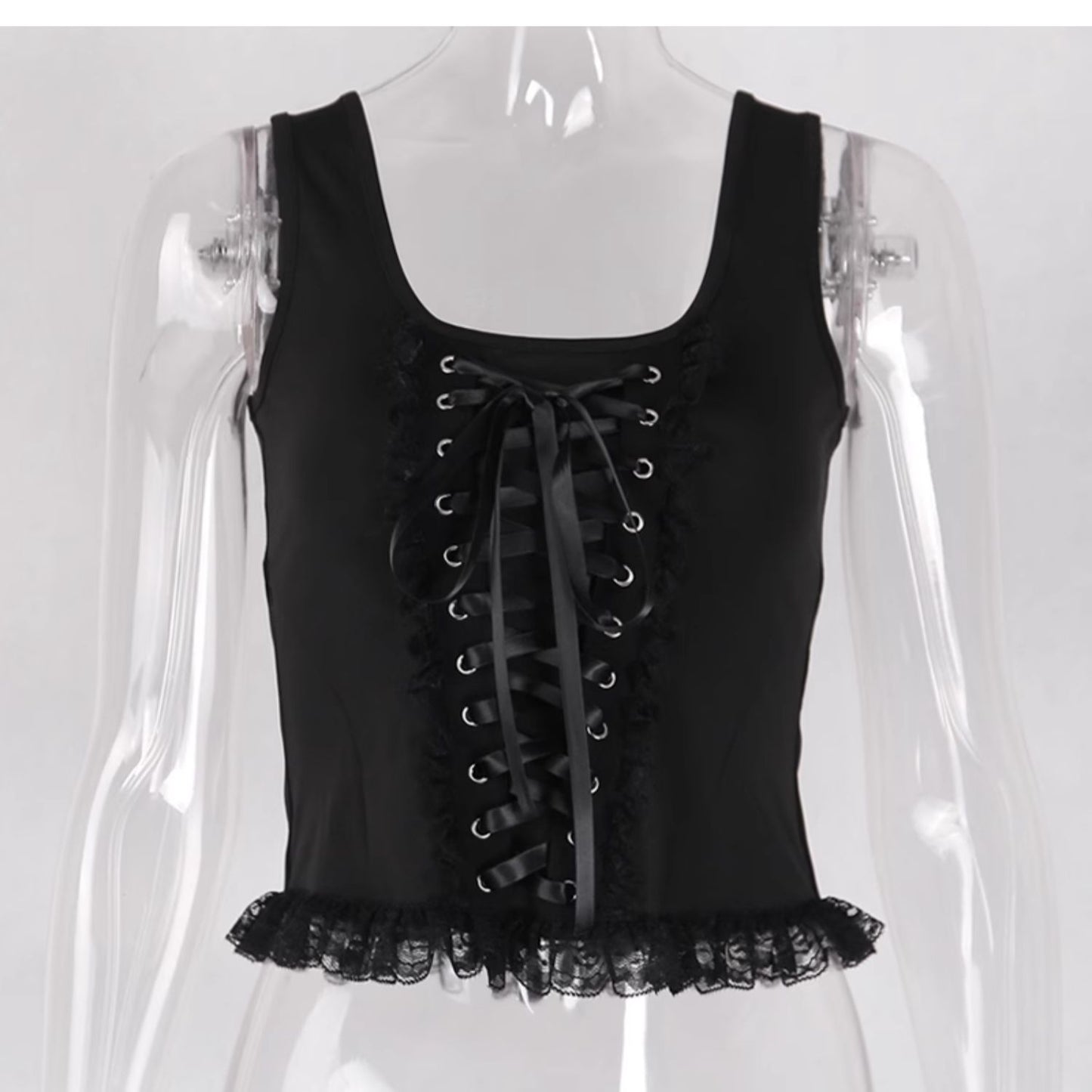 Gothic Corset Top for Femboy - Femboy Fashion