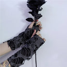 Gothic Fingerless Gloves - Femboy Fashion